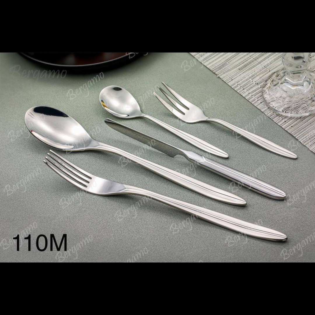 سرویس قاشق و چنگال 30 نفره 160 پارچه برند برگامو کد 110M