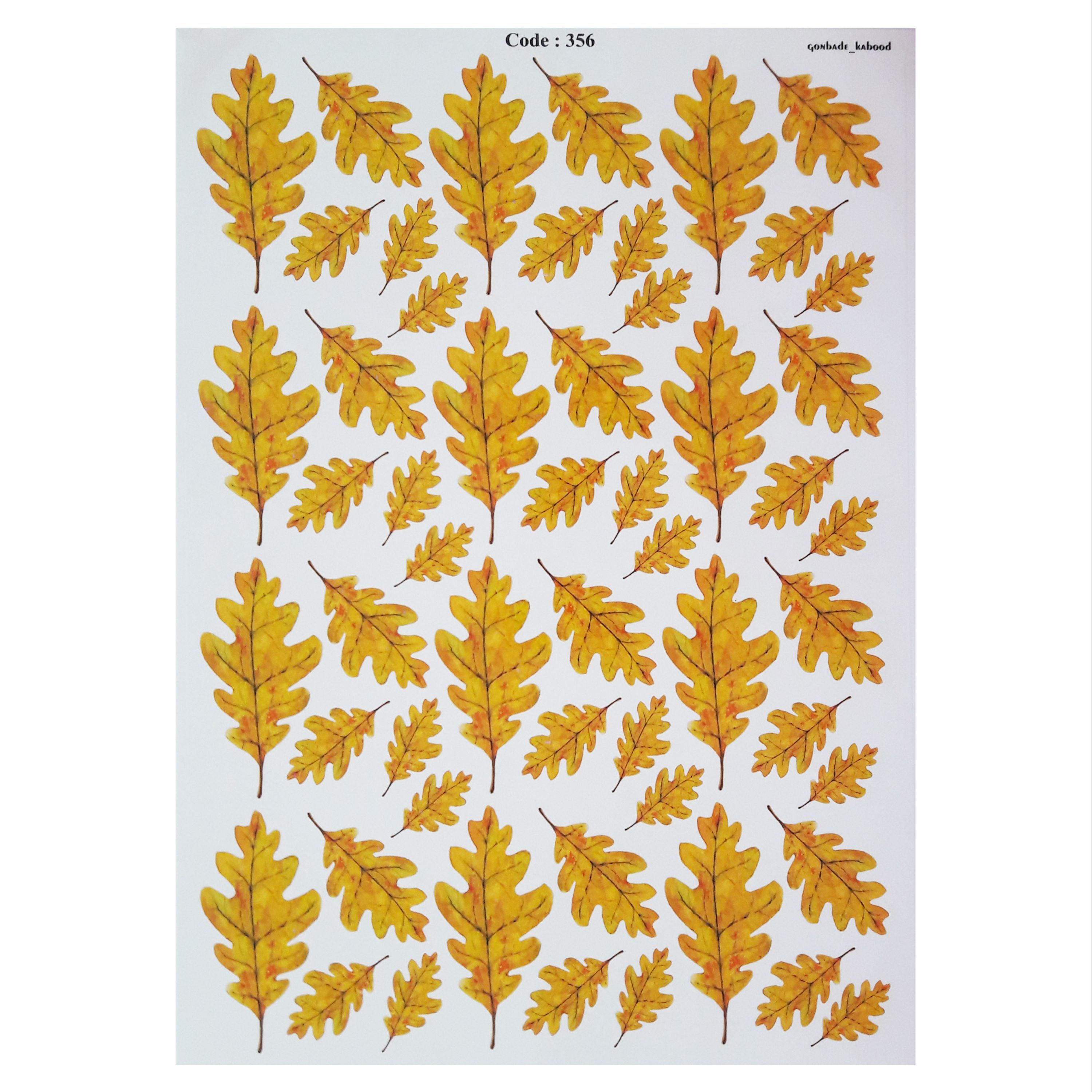 ترنسفر طرح برگ بلوط ابعاد 30در40سانتی متر
