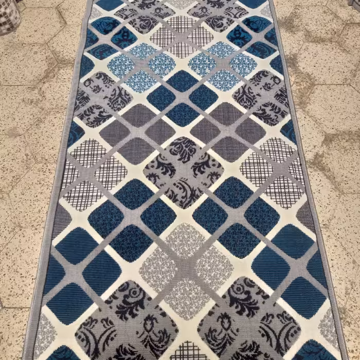 گلیم رنگ طوسی کد 263  در سایزهای مختلف از عرض 50 سانت تا 3متر