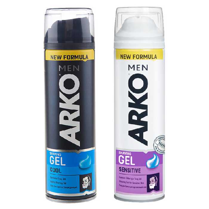 ژل اصلاح آرکو من مدل Sensitive_Cool حجم 200 میلی لیتر مجموعه 2 عددی
