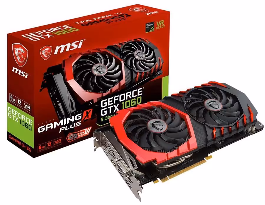 کارت گرافیک ام اس آی مدل جی تی ایکس 1060 گیمینگ ایکس پلاس با حافظه 6 گیگابایت