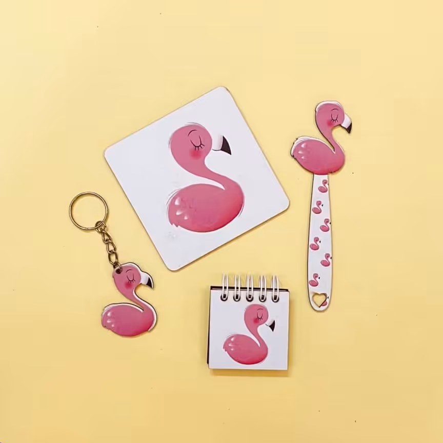 ست فانتزی جاسوییچی زیرلیوانی بوکمارک و دفترچه