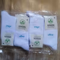 جوراب  سفید کیفیت عالی فری سایز جینی (12 جفت) 200000