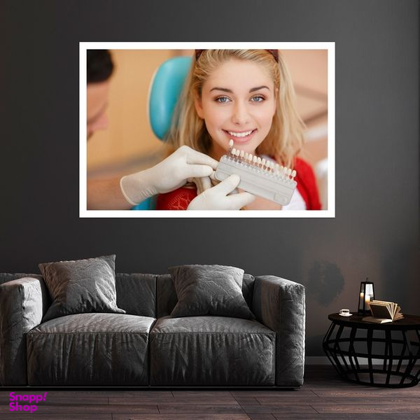 تابلو بکلیت طرح لبخند و دندانپزشکی مدل قاب شاسی W-s10138