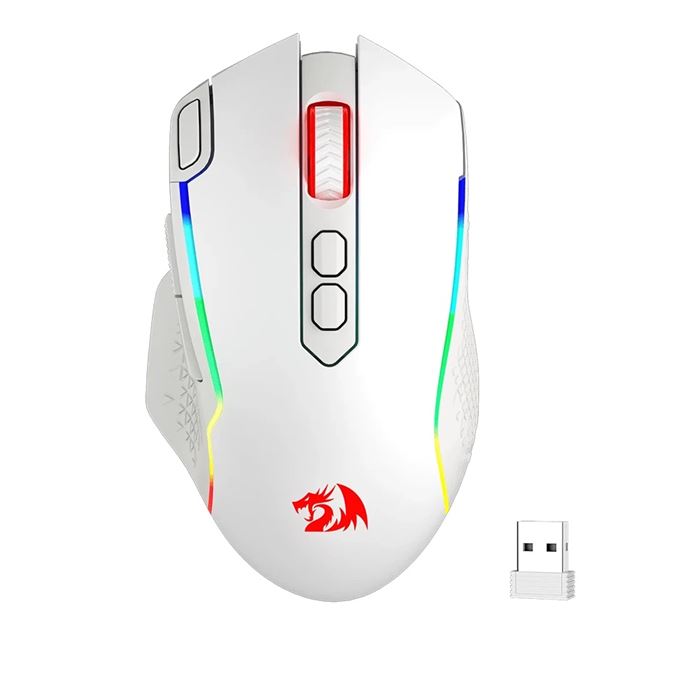ماوس بی سیم گیمینگ ردراگون سفید مدل TAIPAN PRO M810 PRO