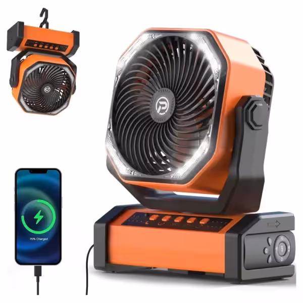 خرید و قیمت پنکه کمپینگ قابل‌حمل PANERGY مدل D22 - کی ام کالا