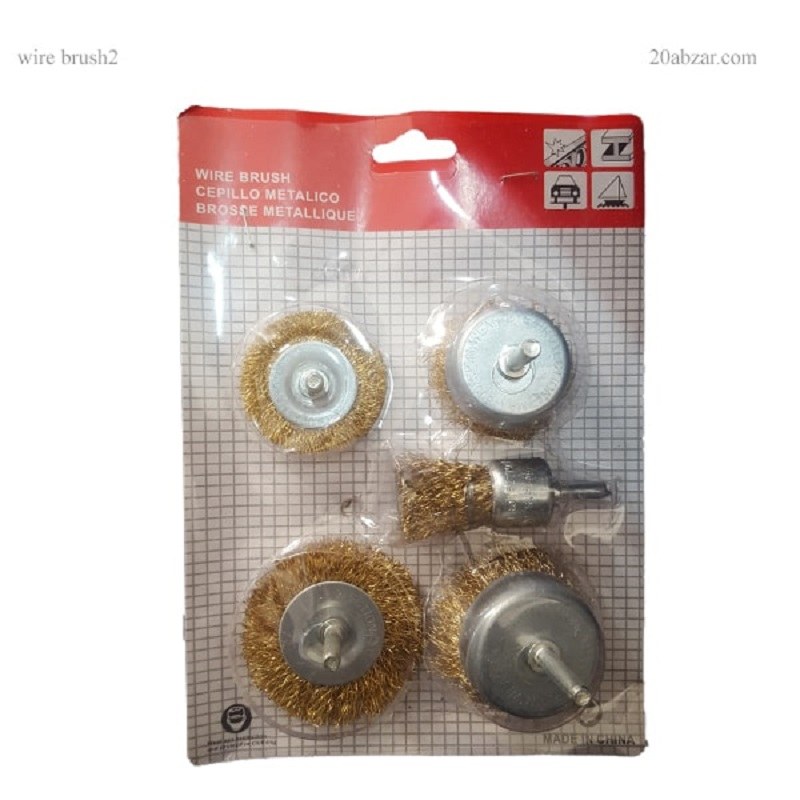 فرچه سیمی سر دریلی 5 عددی