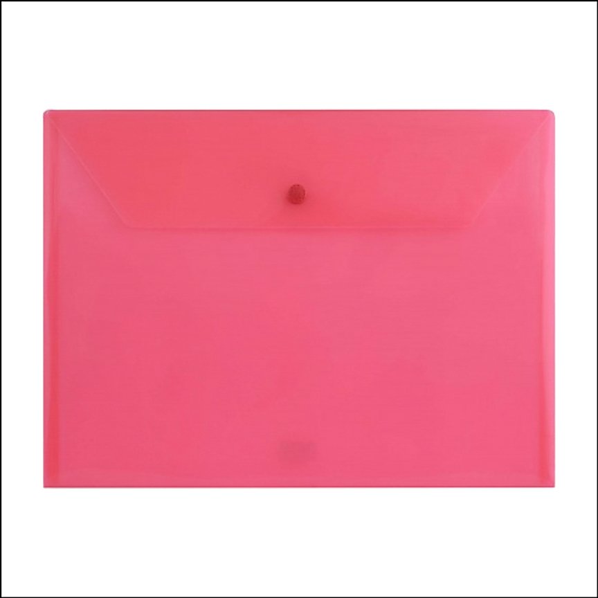 پوشه دکمه دار آ4 شفاف پاپکو A4T_  105 بسته ی 10 عددی