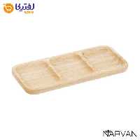 تخته سرو چوبی مستطیل سه خانه نارون R2914