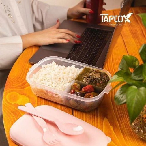 لانچ باکس یک طبقه ،طرف غذا سه قسمتی تاپکو 