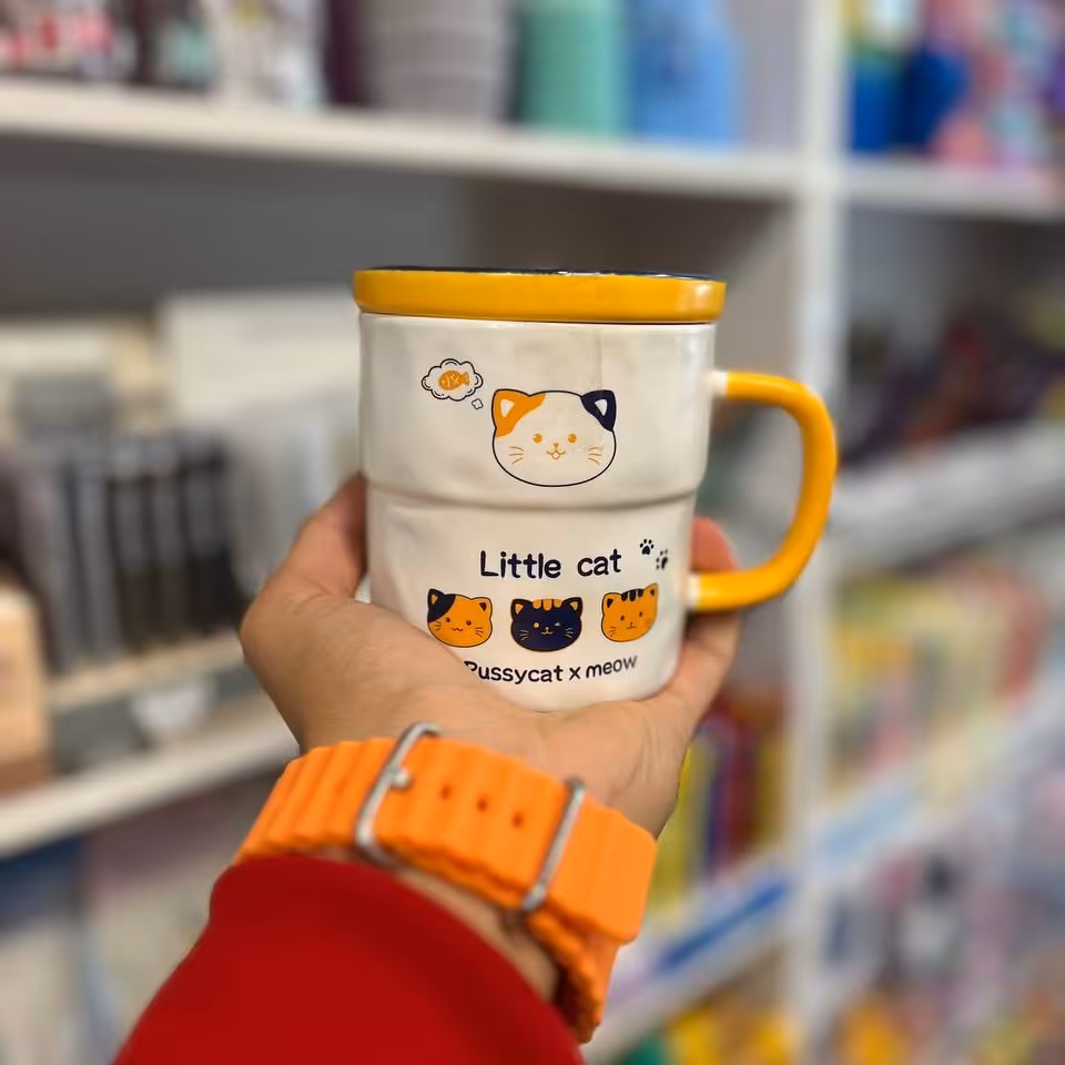 ماگ فانتزی طرح گربه 