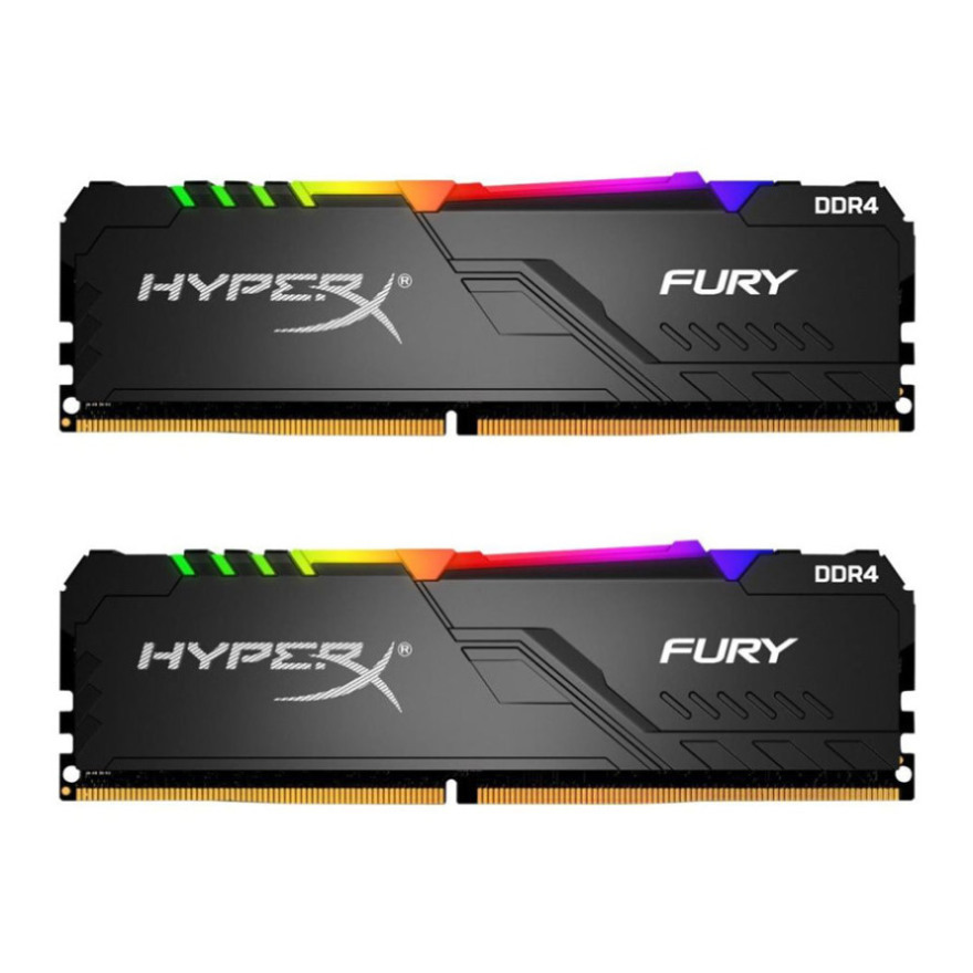رم کینگستون HyperX FURY RGB 64GB 32GBx2 3200MHz CL16