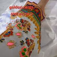 شلوار بندری سایزمچ پا 20 تا 26 کد01 کاری از مزون لوکس نرگس