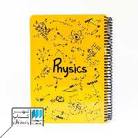 دفتر فرمول فیزیک زرد 100 برگ  24*17