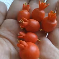 دست سازهای کوچک من، انار یلدایی حلقه دار ،پک شش تایی، محصولی از ستاره چوبی