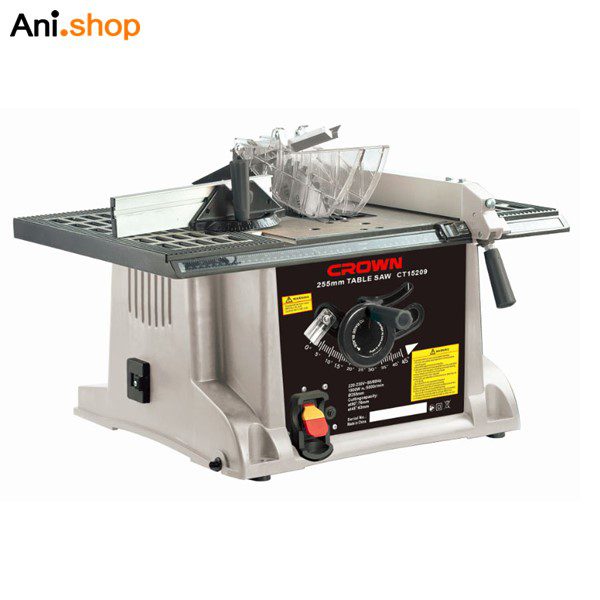 میز کار نجاری کرون 255 میلی متر 1800 وات بازاویه 90 درجه متحرک 5000 دور کد CT15209