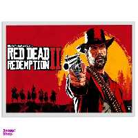تابلو نوری بکلیت طرح بازی گیم نت Red Dead Redemption مدل چراغدار W-s1434
