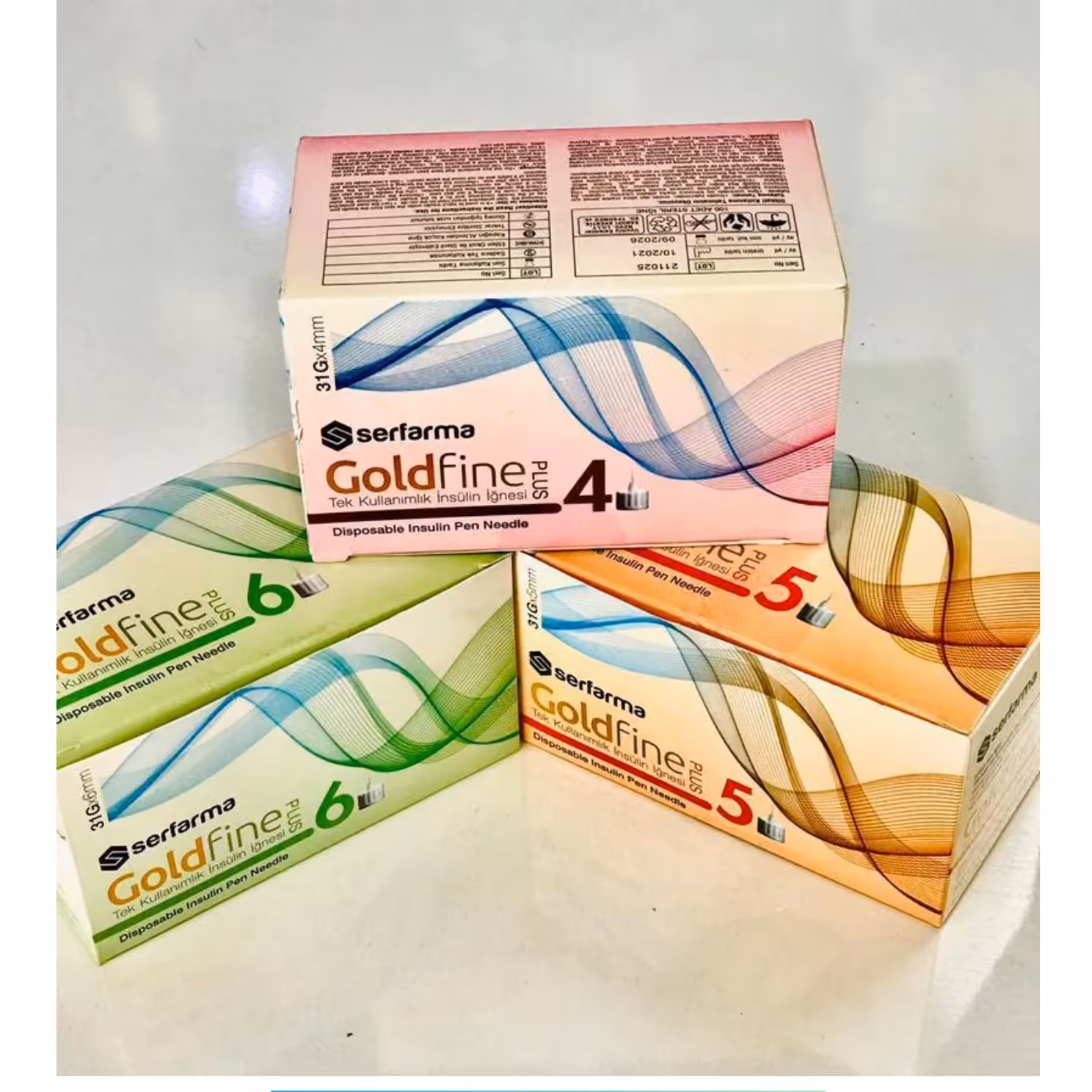 سر سوزن قلم انسولین گلد فاین 6 میلی متری