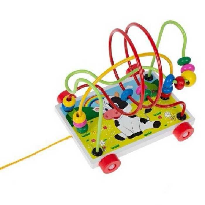 اسباب بازی چوبی مهره و میله گاو