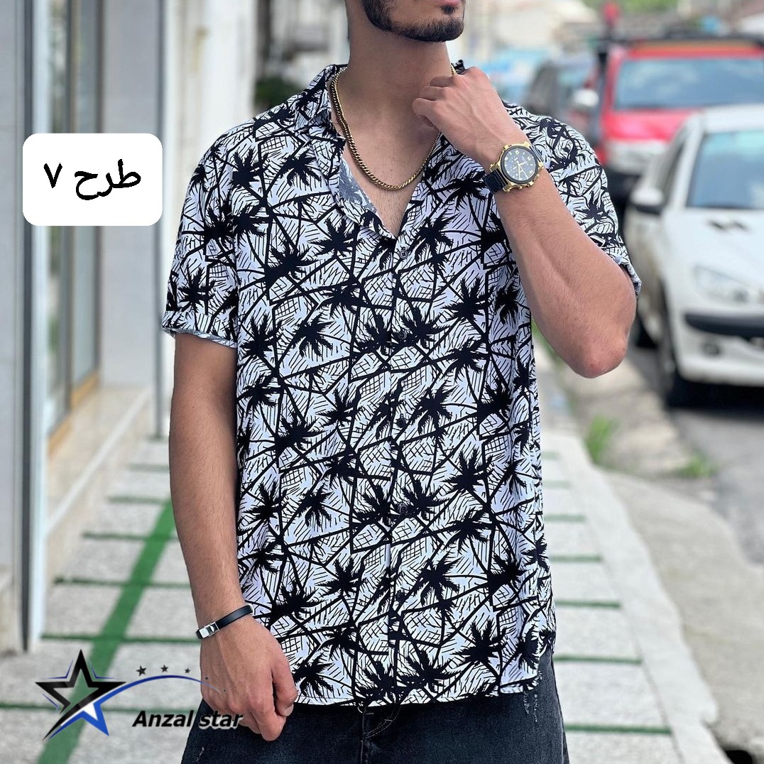 پیراهن هاوایی طرح 7-کد 256
