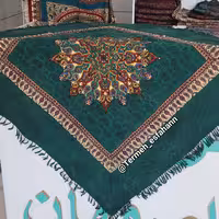 سفره قلمکار ترنج سبز رنگ خاص