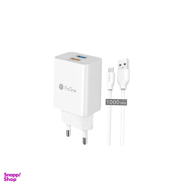 شارژر دیواری پرووان مدل PWC520 به همراه کابل تبدیل microusb