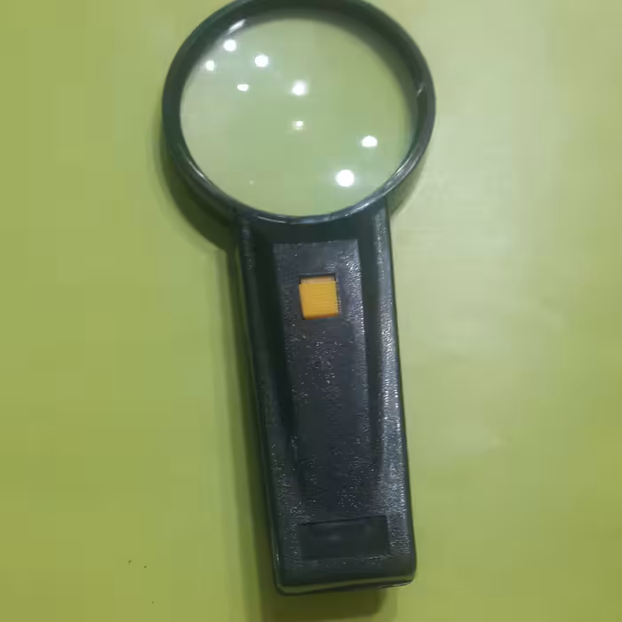 ذره بین چراغدار 75میلی متر  خیام شمالی نوشت افزار پاکزادی 