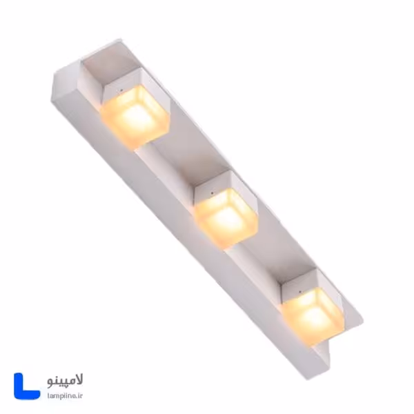 چراغ دیواری بالا آینه و بالا تابلو روشا سفید 48 cm مدل A22-3