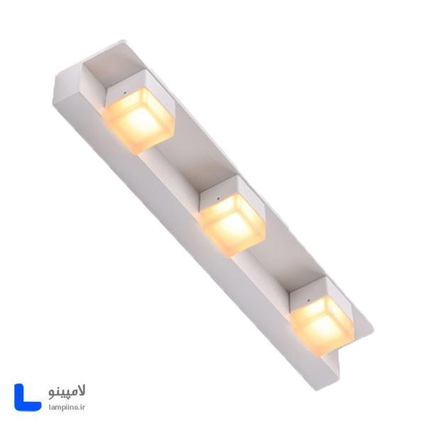 چراغ دیواری بالا آینه و بالا تابلو روشا سفید 48 cm مدل A22-3