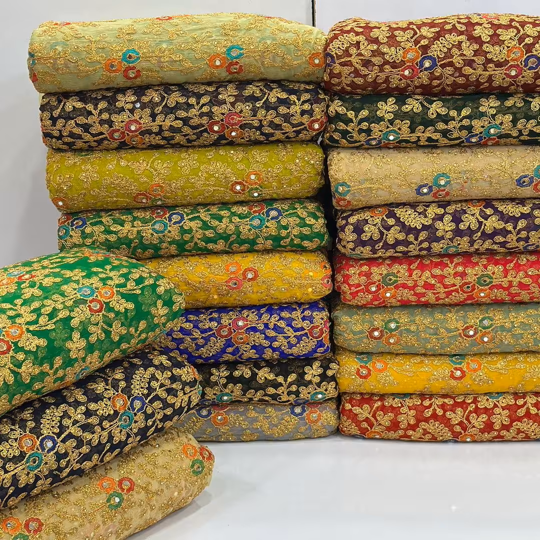 پارچه حریر سوزندوزی بندری و لری، بلوچی 