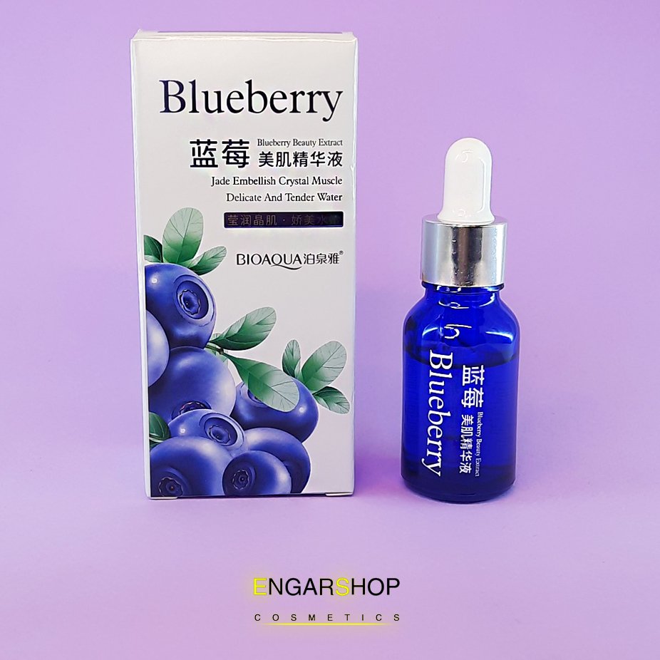 سرم پوست صورت بلوبری بیوآکوا bioaqua حجم 15 میل
