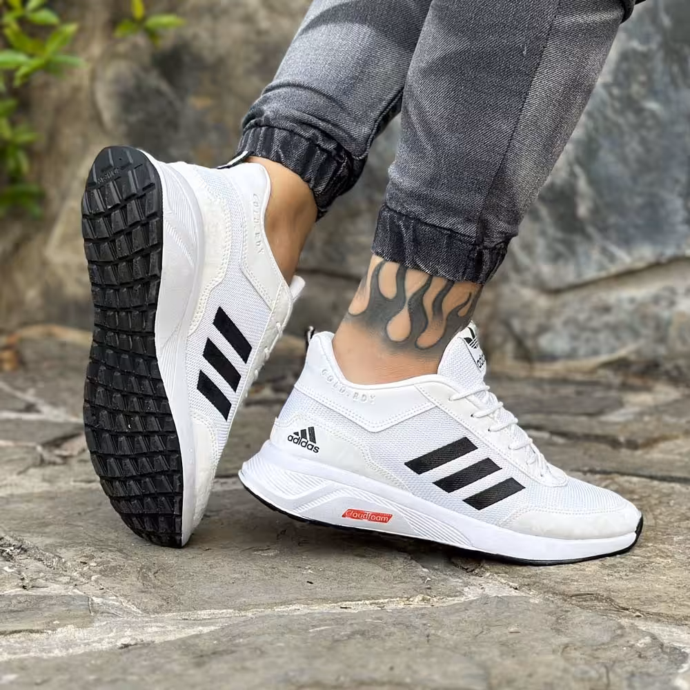 کتانی مردانه آدیداس سفید با ارسال رایگان و 7 روز مهلت مرجوع کردن