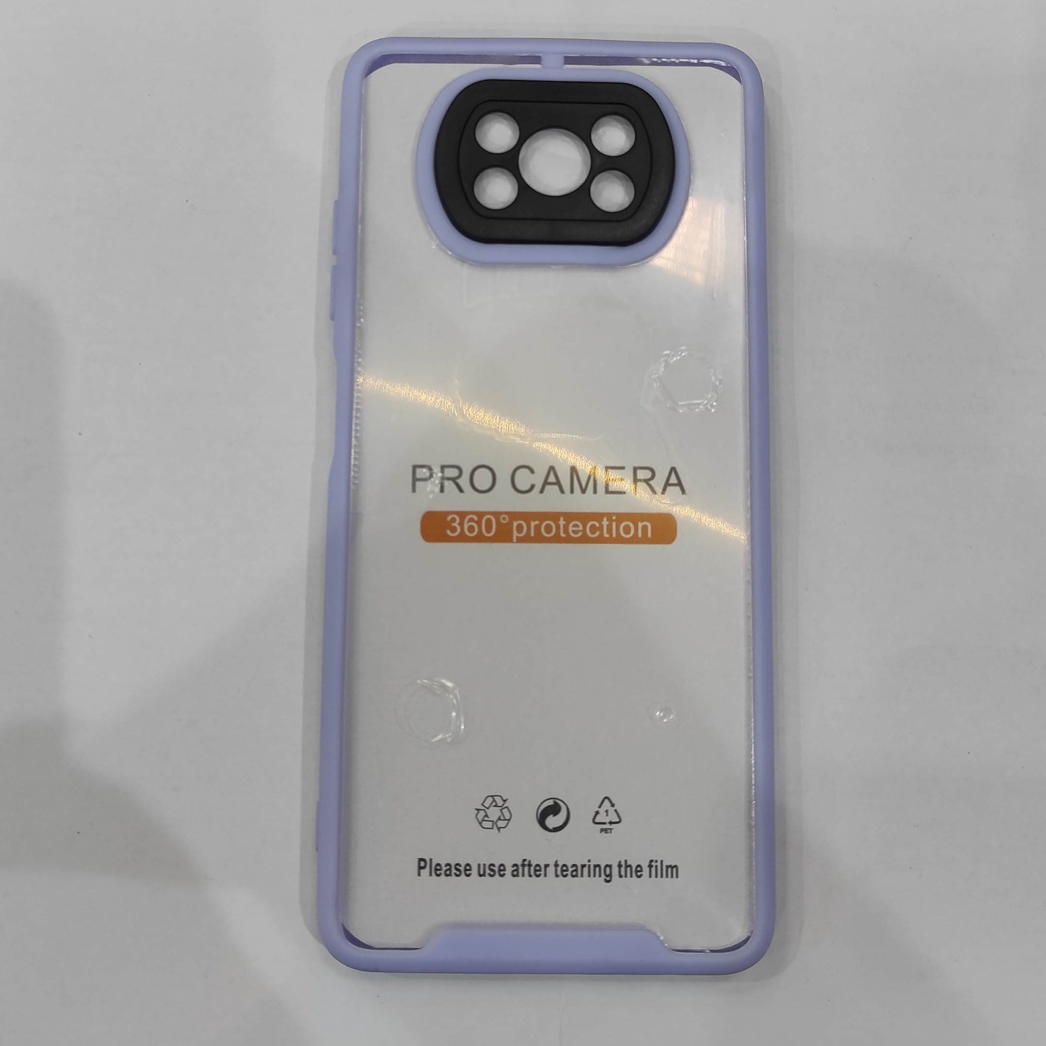 قاب پشت شیشه ای دور رنگی برای pocox3