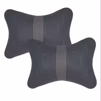 پشت گردنی چرم سوشیانت گلدوزی 6 ضلعی طوسی