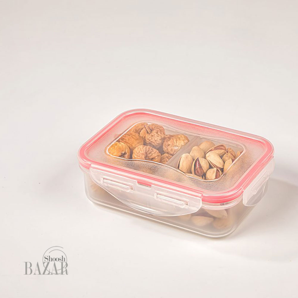 ظرف فریزری مستطیل 2 خانه لیمون کد 772