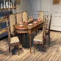 میزناهارخوری هشت نفره تمام چوبی باوان 1041