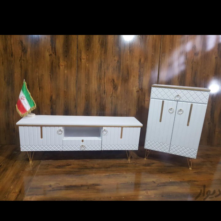 ست میز تلویزیون و جاکفشی  ارسال با مشتری