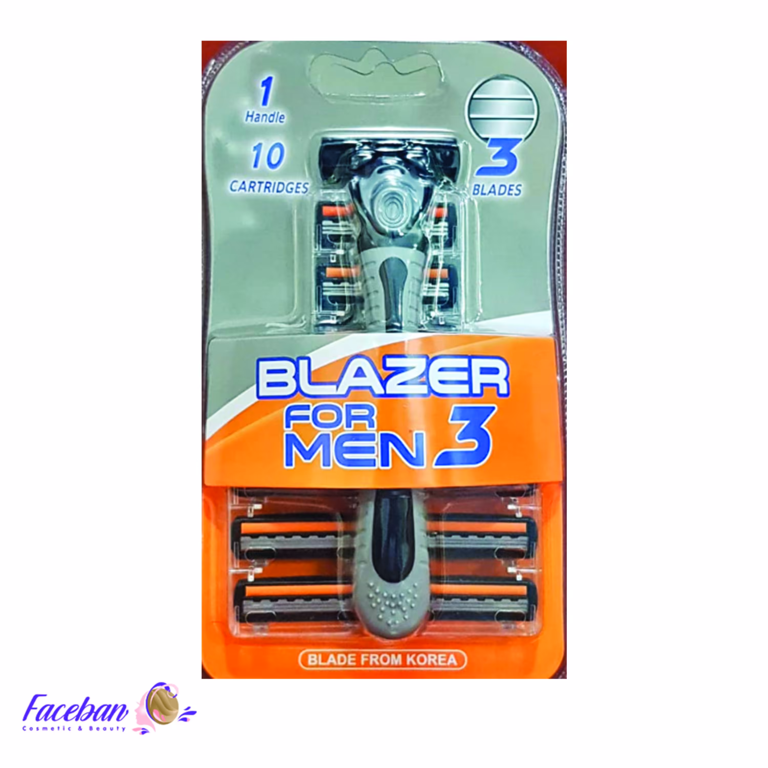 ژیلت بلیزر تیغ سه لبه کره ای با ده عدد یدک