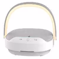 اسپیکر بلوتوث و شارژر وایرلس قابل حمل دارای چراغ ویوو WiWU 3 in 1 Wireless charging desk lamp speaker Y1