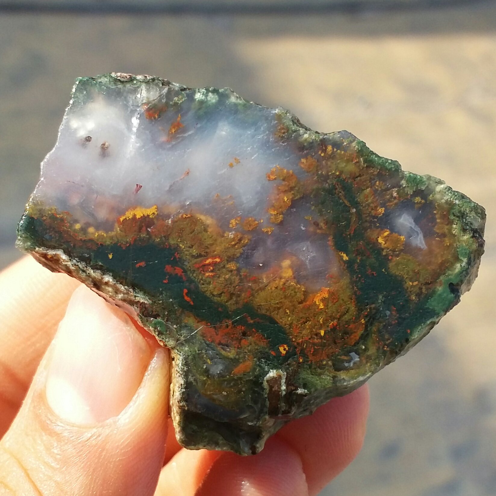 اسلایس سنگ راف عقیق منظره 7رنگ بسیار دیدنی شاهکار خلقت کاملا طبیعی
تابلو نقاشی طبیعی
کد 8648