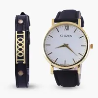 ست ساعتمچی CITIZEN و دستبند مدل 862 دارای باطری و جعبه 