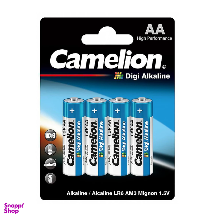 باتری قلمی کملیون آلکالاین مدل DIGI Alkaline LR6 بسته 4 عددی