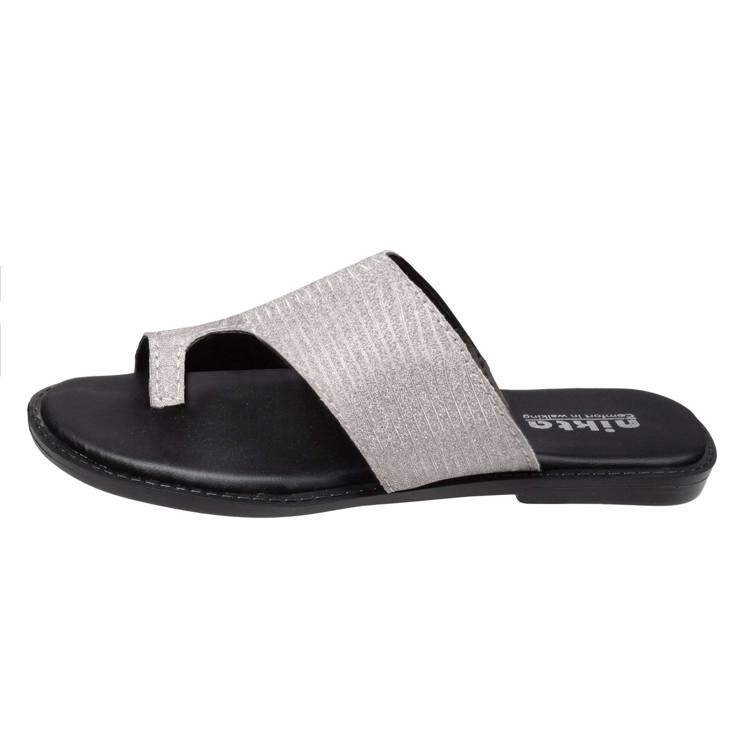 دمپایی نیکتا LP-1800-12 کد2581   نقره ای 