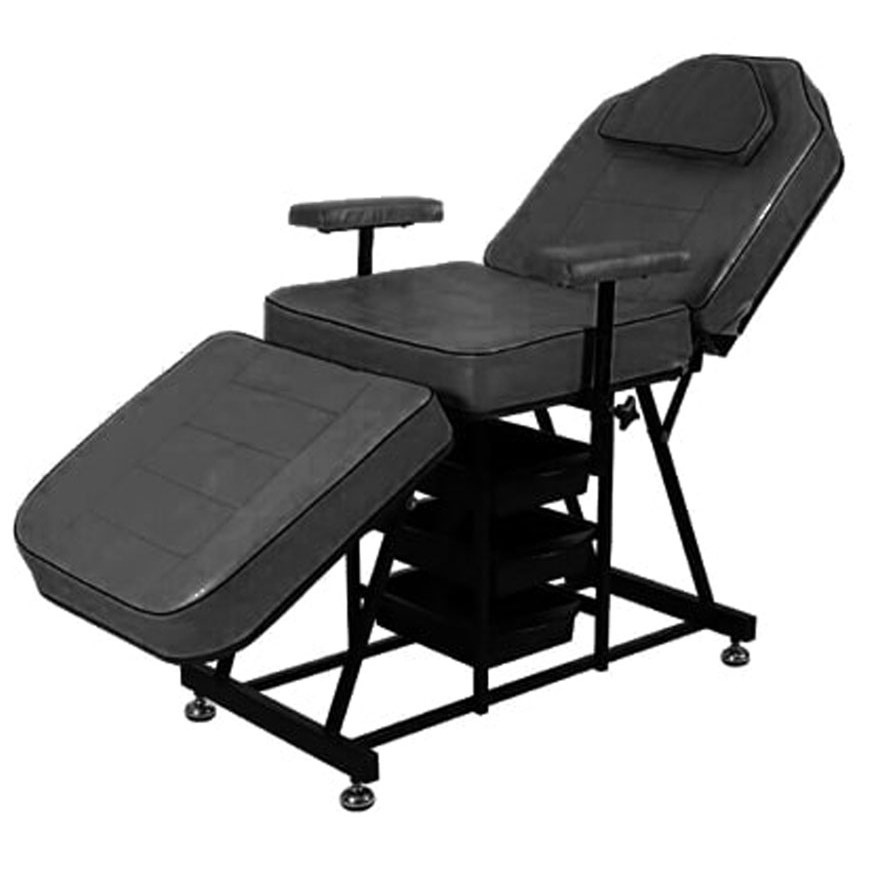 تخت سه تیکه با چرم مشکی و سفید