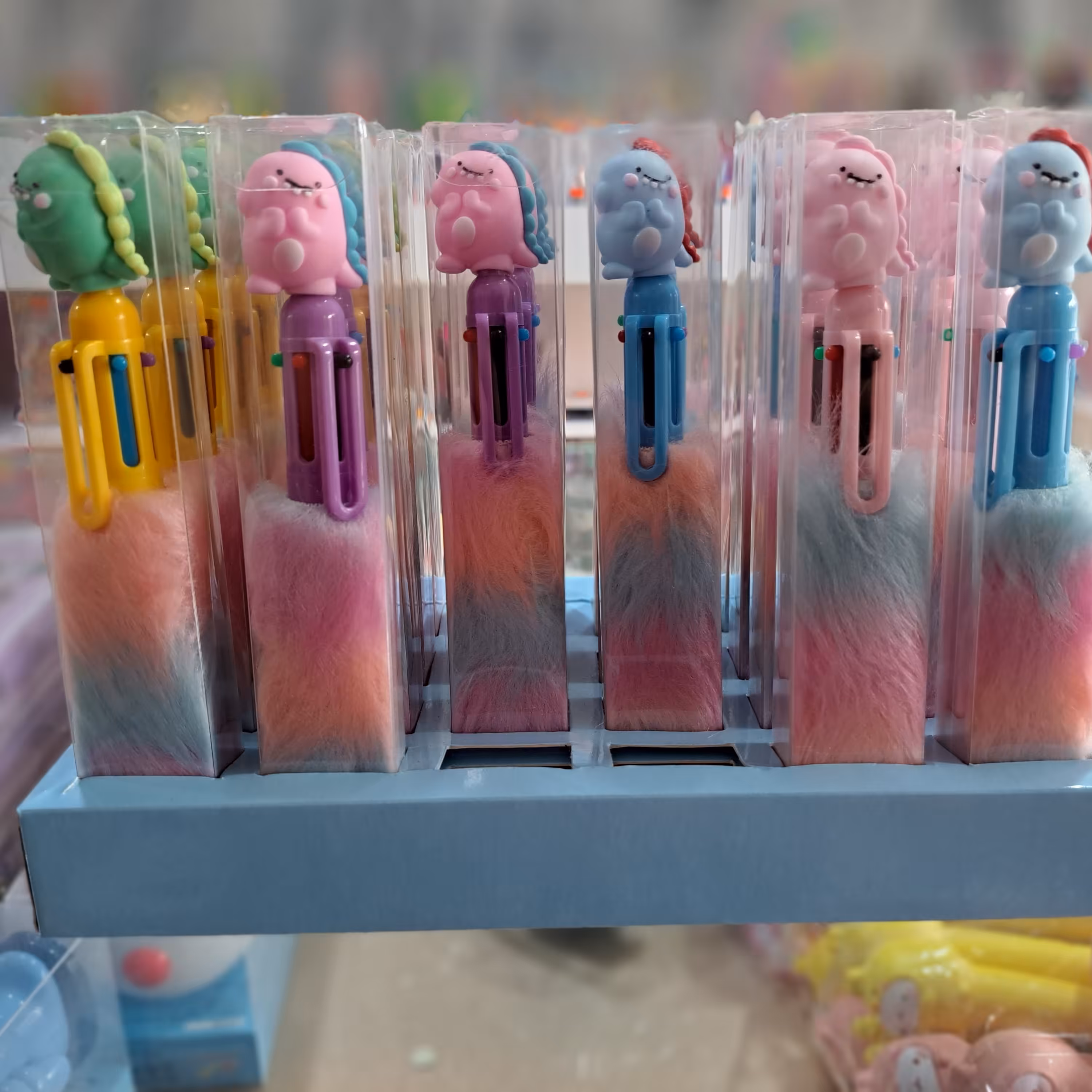 خودکار  اسکویشی چند رنگ دایناسور فانتزی