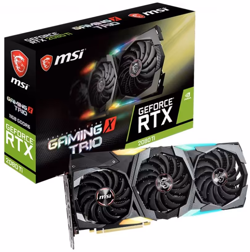 کارت گرافیک ام اس آی مدل GeForce RTX 2080 GAMING X TRIO با حافظه 8 گیگابایت