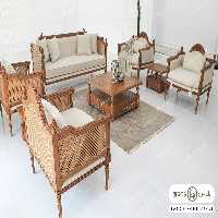 مبل نئوکلاسیک کاجی مدل 7 نفره کد 2