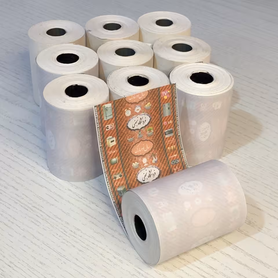 پک  ده عددی رول دستگاه پوز با چاپ اختصاصی