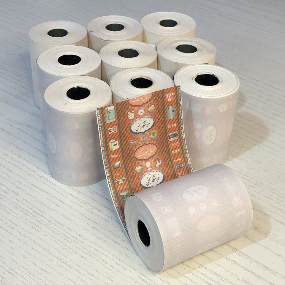 پک  ده عددی رول دستگاه پوز با چاپ اختصاصی