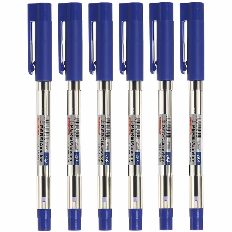 خرید خودکار پرشیا مدل لیان نوک 0.7 میلی متر بسته 6 عددی آبی